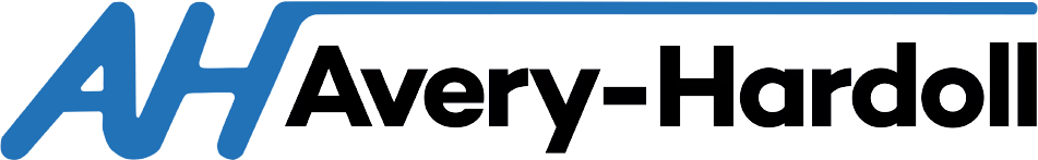 Avery-Hardoll logo with blue and black design elements
